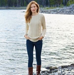 LL Bean Signature Cotton Fisherman Tunic Sweater